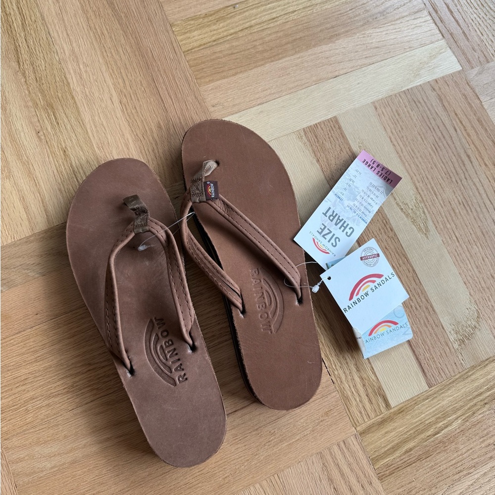 Rainbow Women’s Sandals Brown Flip Flops